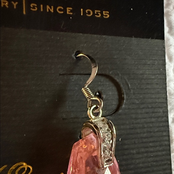 Park Lane Sparkling Pink Crystal Earrings - Picture 4 of 6